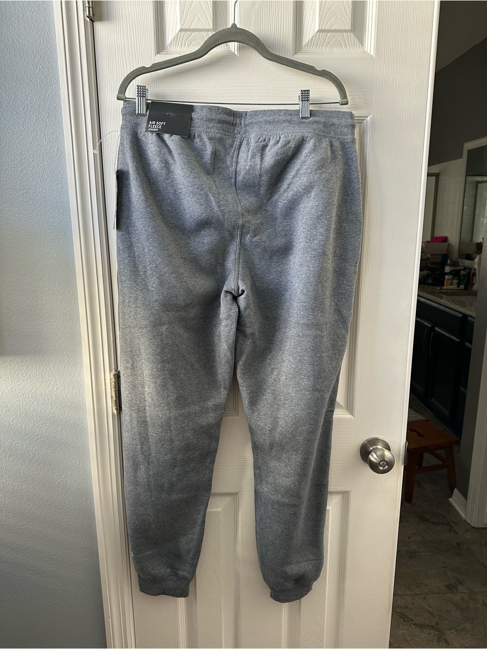 Men's Gray Fleece Jogger Sweatpants - Unbranded
